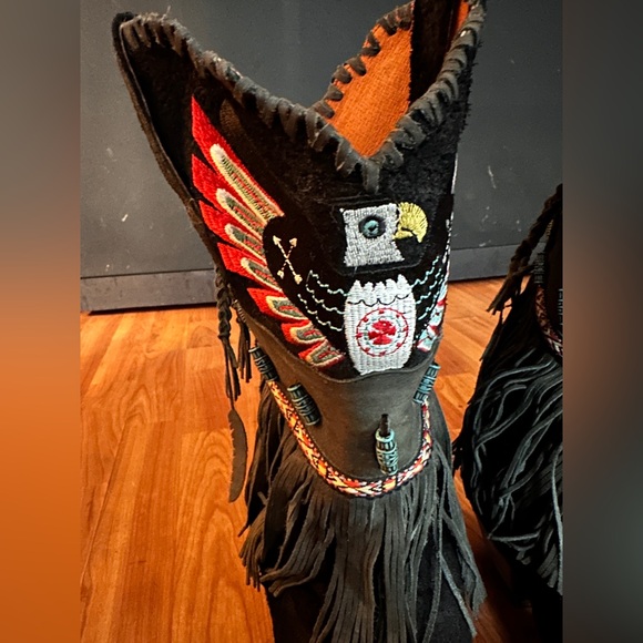 Dan Post Thunderbird Fringe Western Boots - Picture 6 of 7